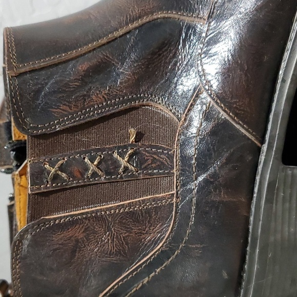 LAMASINI BOOTS, BROWN SHOES SIZE 28 1/2 US10 MADE IN MEXICO CHUKKA BOOTS - Picture 4 of 12